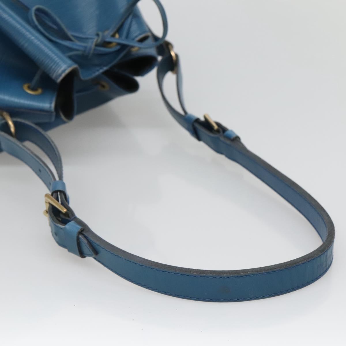LOUIS VUITTON Epi Petit Noe Shoulder Bag Blue M44105 LV Auth 134580