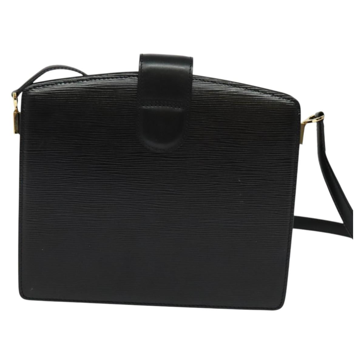 LOUIS VUITTON Epi Capuchin Shoulder Bag Black M52342 LV Auth 134584