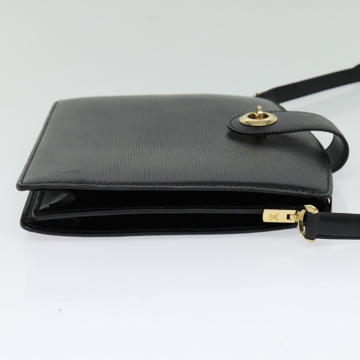 LOUIS VUITTON Epi Capuchin Shoulder Bag Black M52342 LV Auth 134584