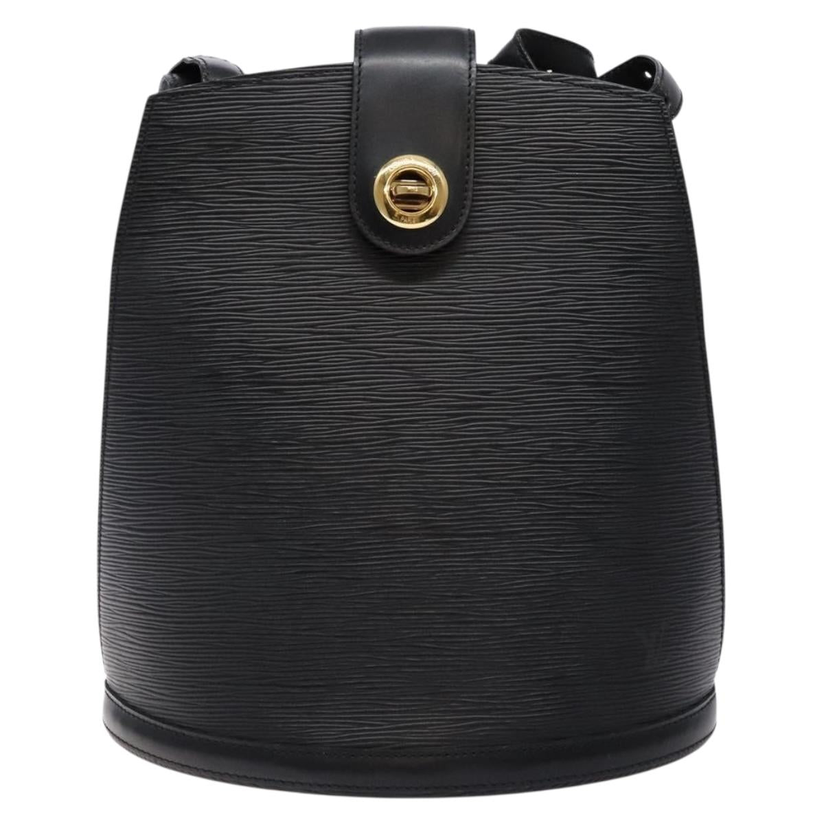 LOUIS VUITTON Epi Cluny Shoulder Bag Black M52252 LV Auth 134585