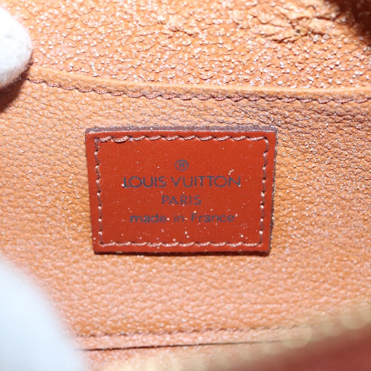 LOUIS VUITTON Epi Dauphine PM Pouch Brown M48443 LV Auth 134586