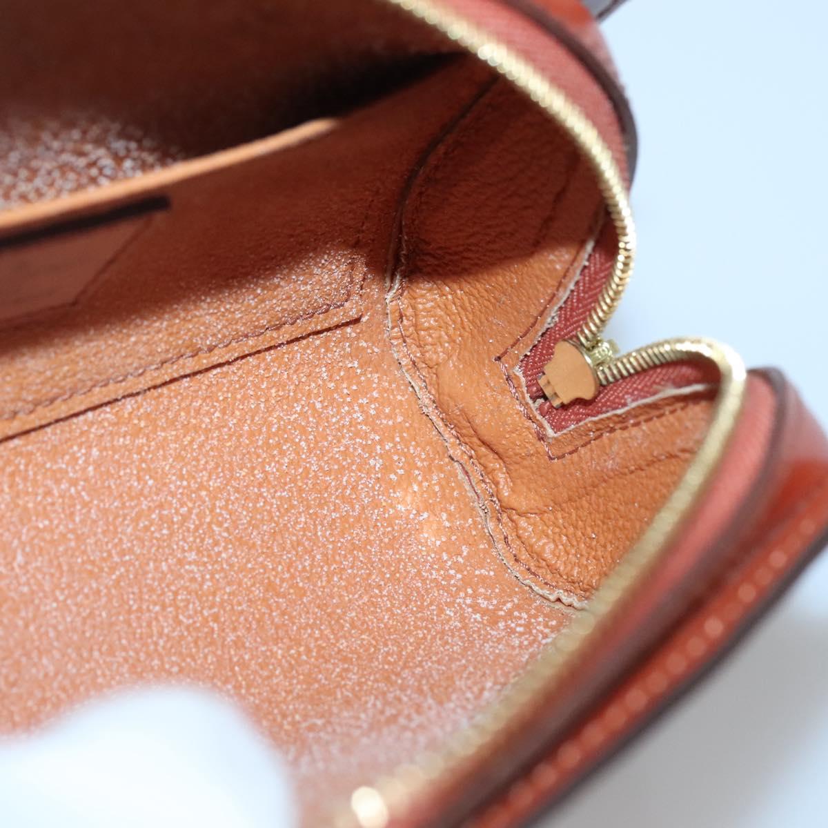 LOUIS VUITTON Epi Dauphine PM Pouch Brown M48443 LV Auth 134586