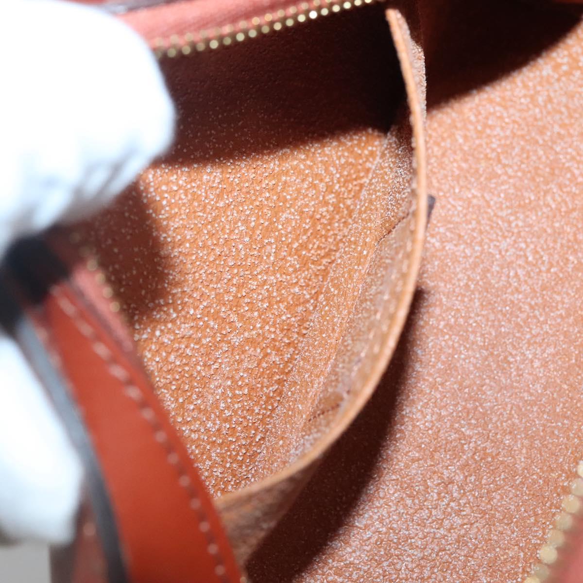 LOUIS VUITTON Epi Dauphine PM Pouch Brown M48443 LV Auth 134586