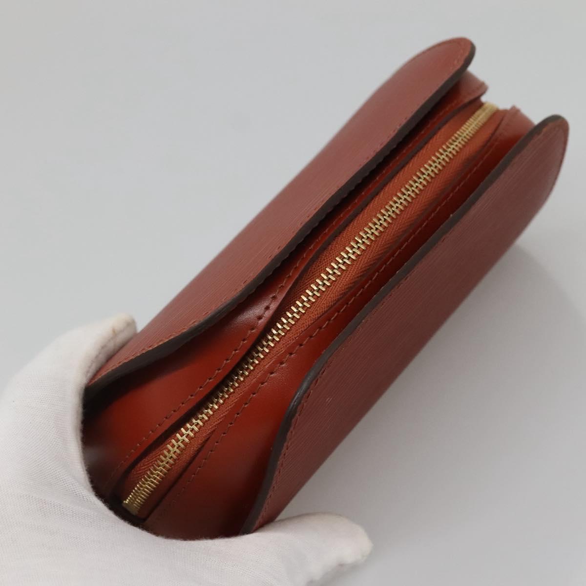LOUIS VUITTON Epi Dauphine PM Pouch Brown M48443 LV Auth 134586