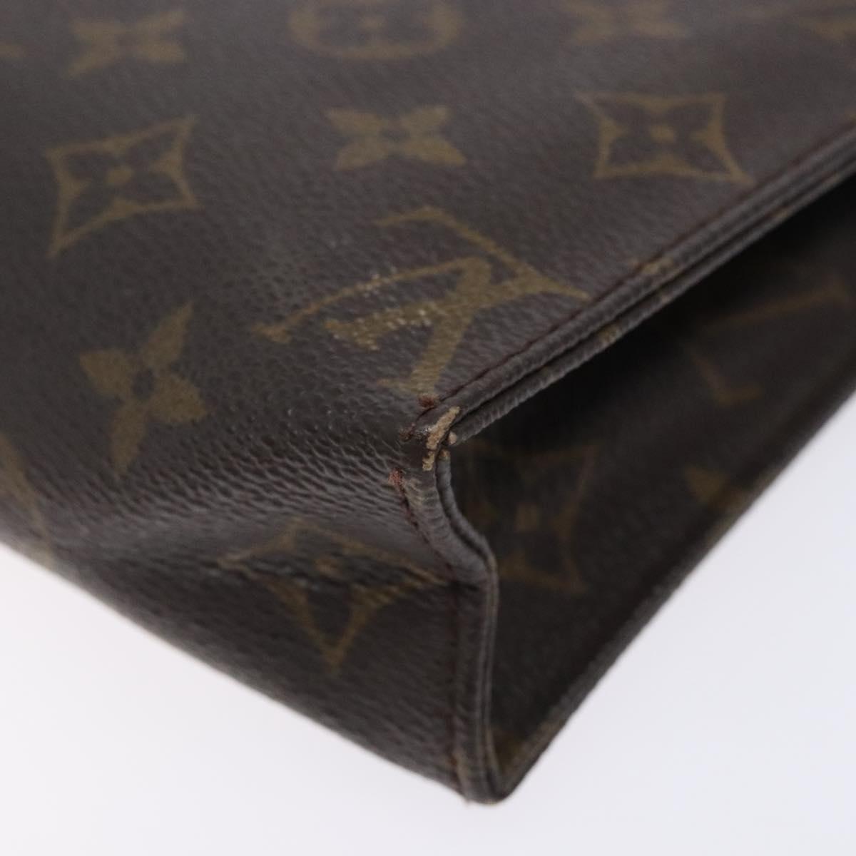 LOUIS VUITTON Monogram Poche Toilette 19 Pouch M47544 LV Auth 134601