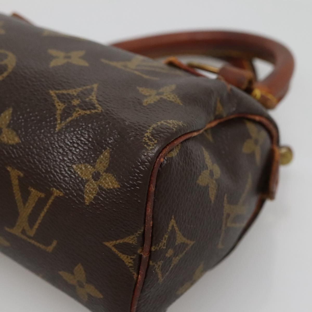 LOUIS VUITTON Monogram Mini Speedy Hand Bag M41534 LV Auth 134603