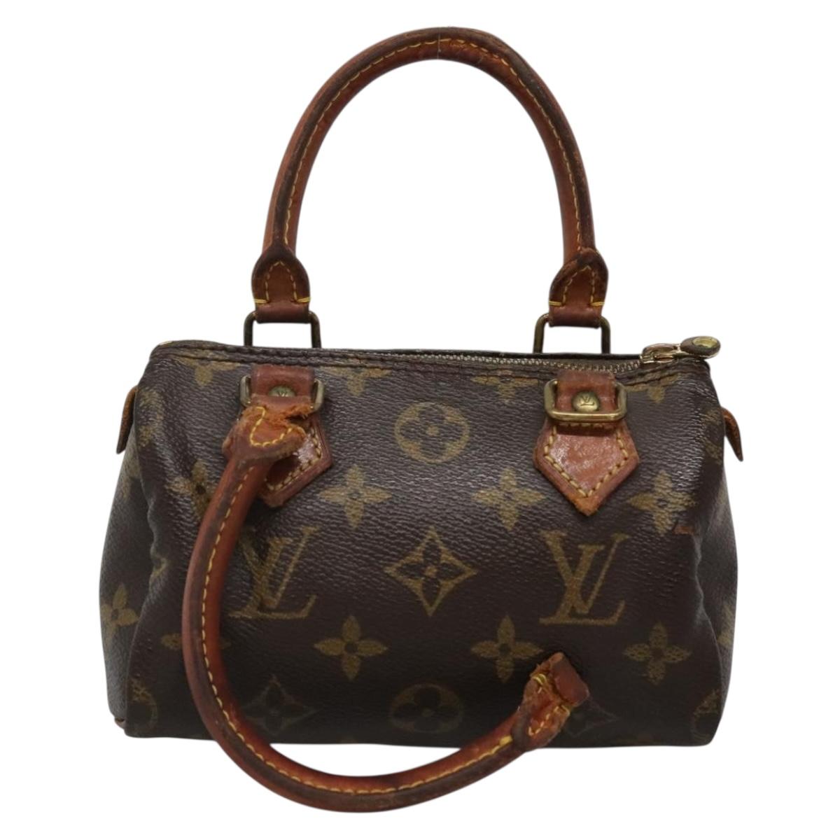 LOUIS VUITTON Monogram Mini Speedy Hand Bag M41534 LV Auth 134603