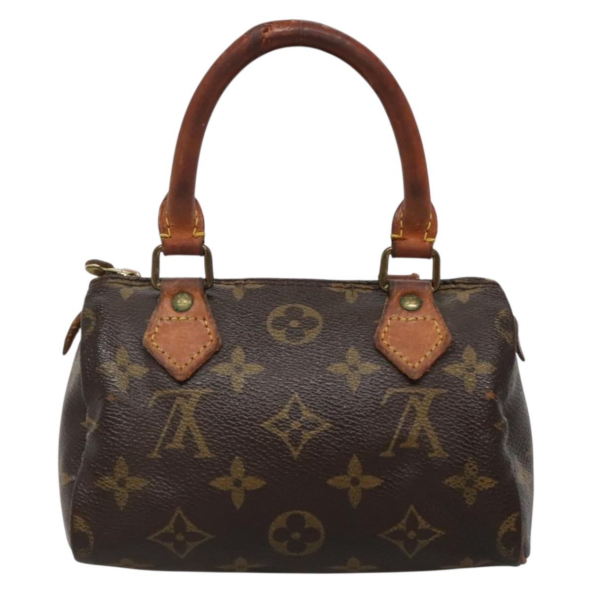 LOUIS VUITTON Monogram Mini Speedy Hand Bag M41534 LV Auth 134603