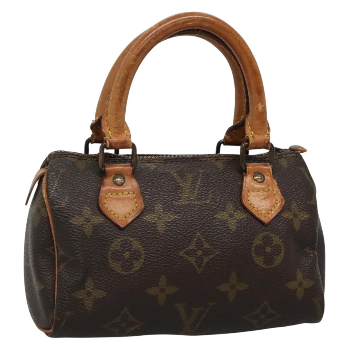 LOUIS VUITTON Monogram Mini Speedy Hand Bag M41534 LV Auth 134605