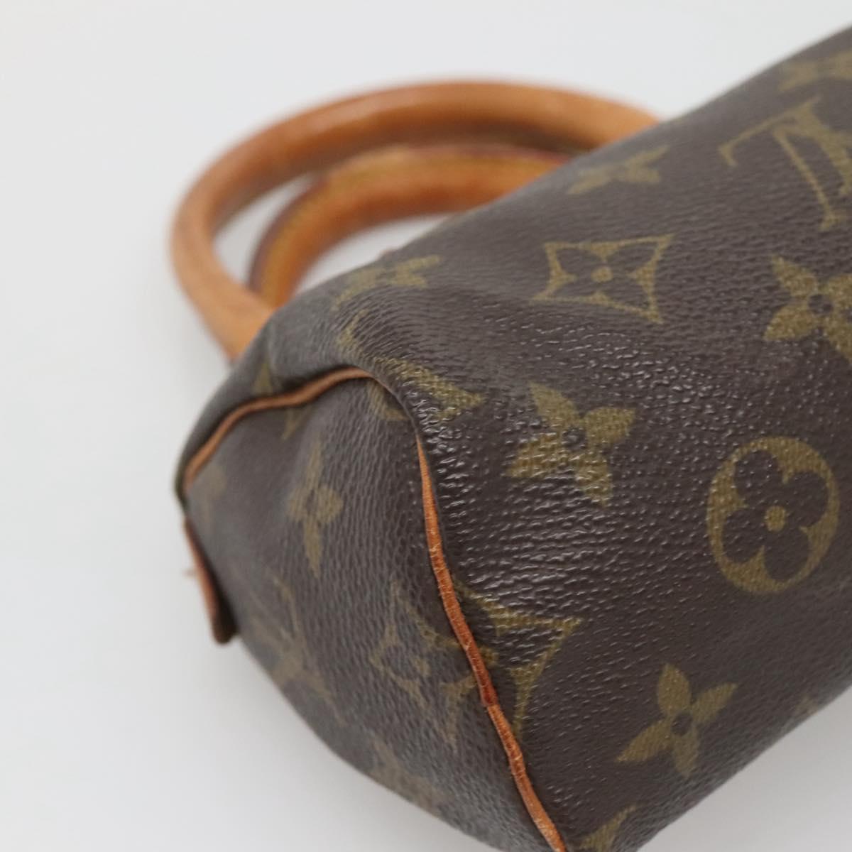 LOUIS VUITTON Monogram Mini Speedy Hand Bag M41534 LV Auth 134605
