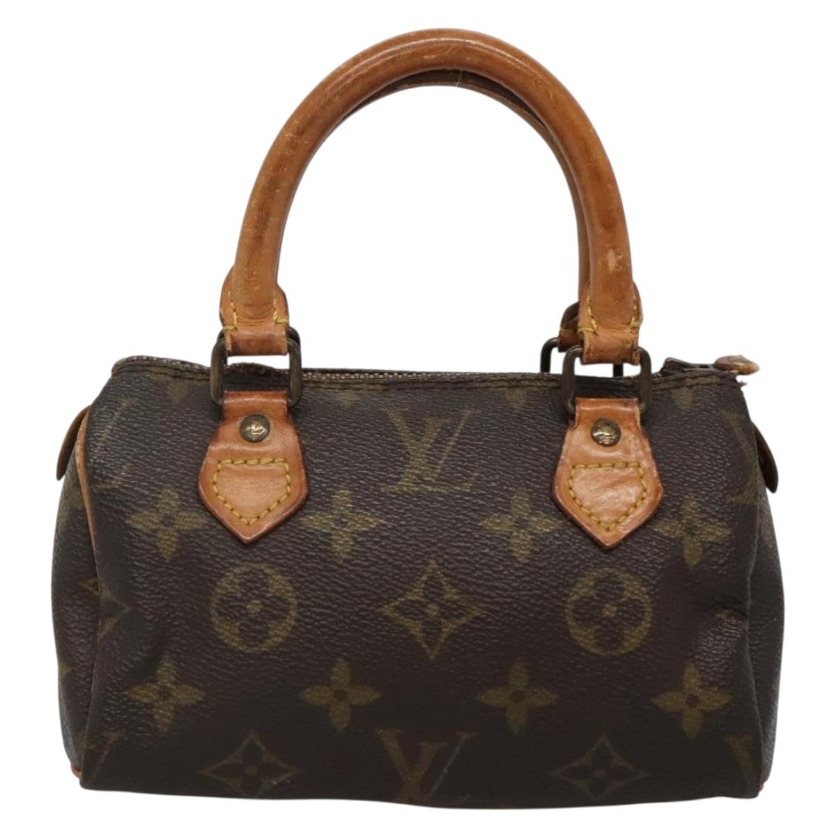 LOUIS VUITTON Monogram Mini Speedy Hand Bag M41534 LV Auth 134605