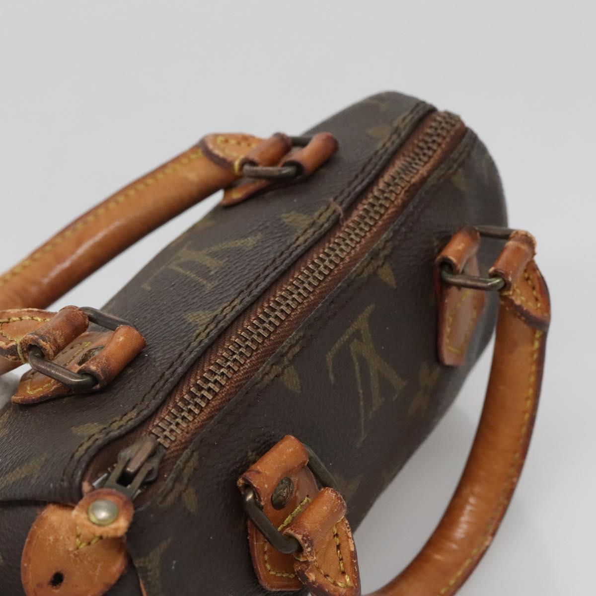 LOUIS VUITTON Monogram Mini Speedy Hand Bag M41534 LV Auth 134605