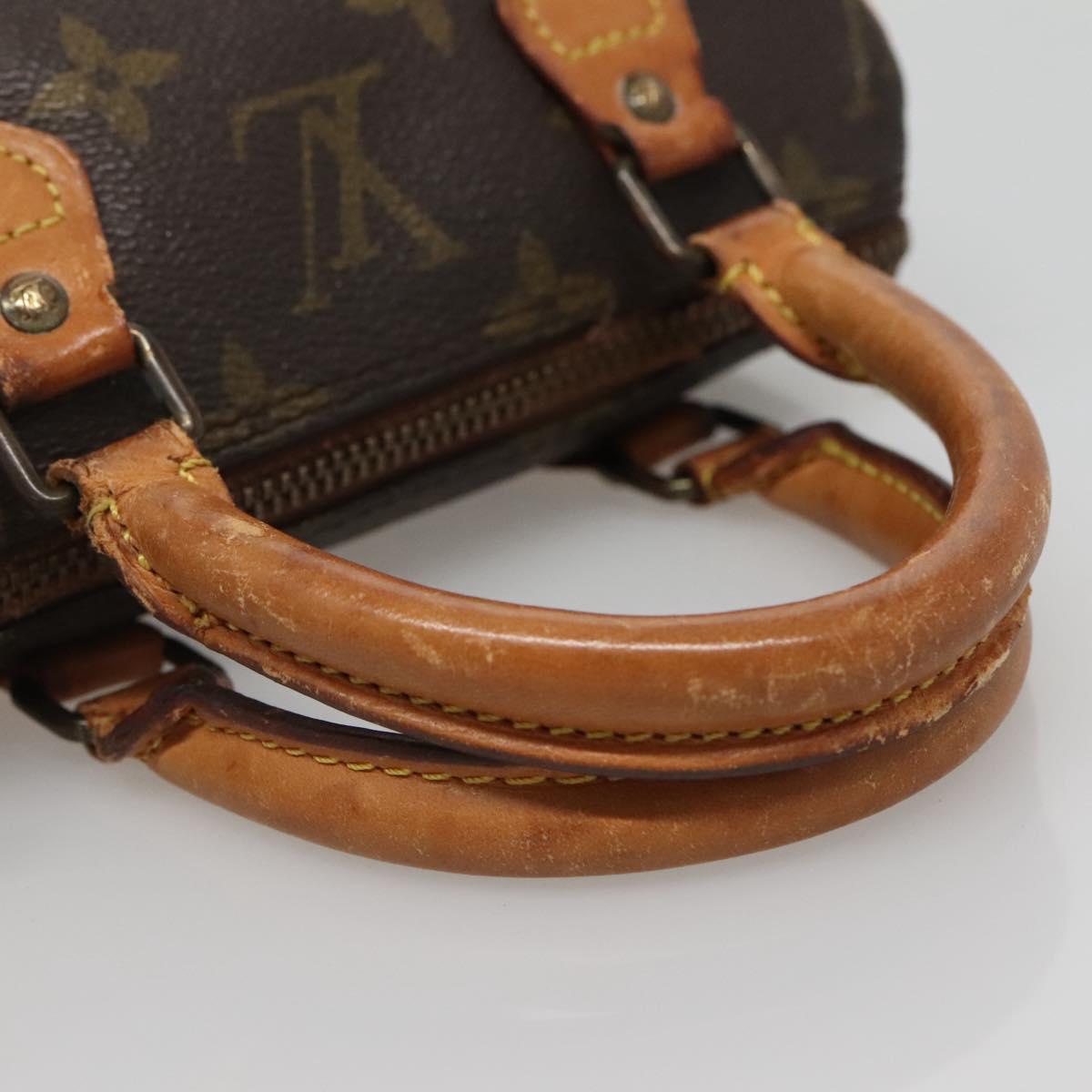 LOUIS VUITTON Monogram Mini Speedy Hand Bag M41534 LV Auth 134605