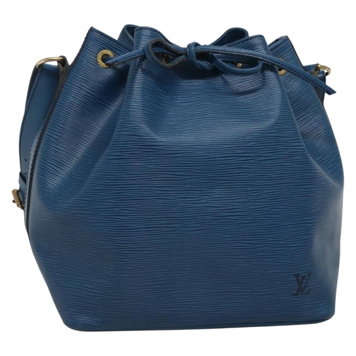 LOUIS VUITTON Epi Petit Noe Shoulder Bag Blue M44105 LV Auth 134617
