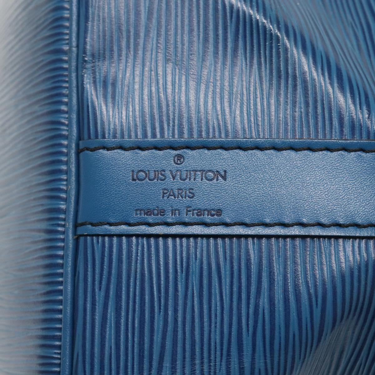 LOUIS VUITTON Epi Petit Noe Shoulder Bag Blue M44105 LV Auth 134617