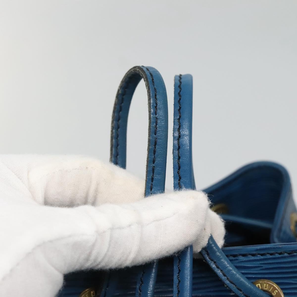 LOUIS VUITTON Epi Petit Noe Shoulder Bag Blue M44105 LV Auth 134617