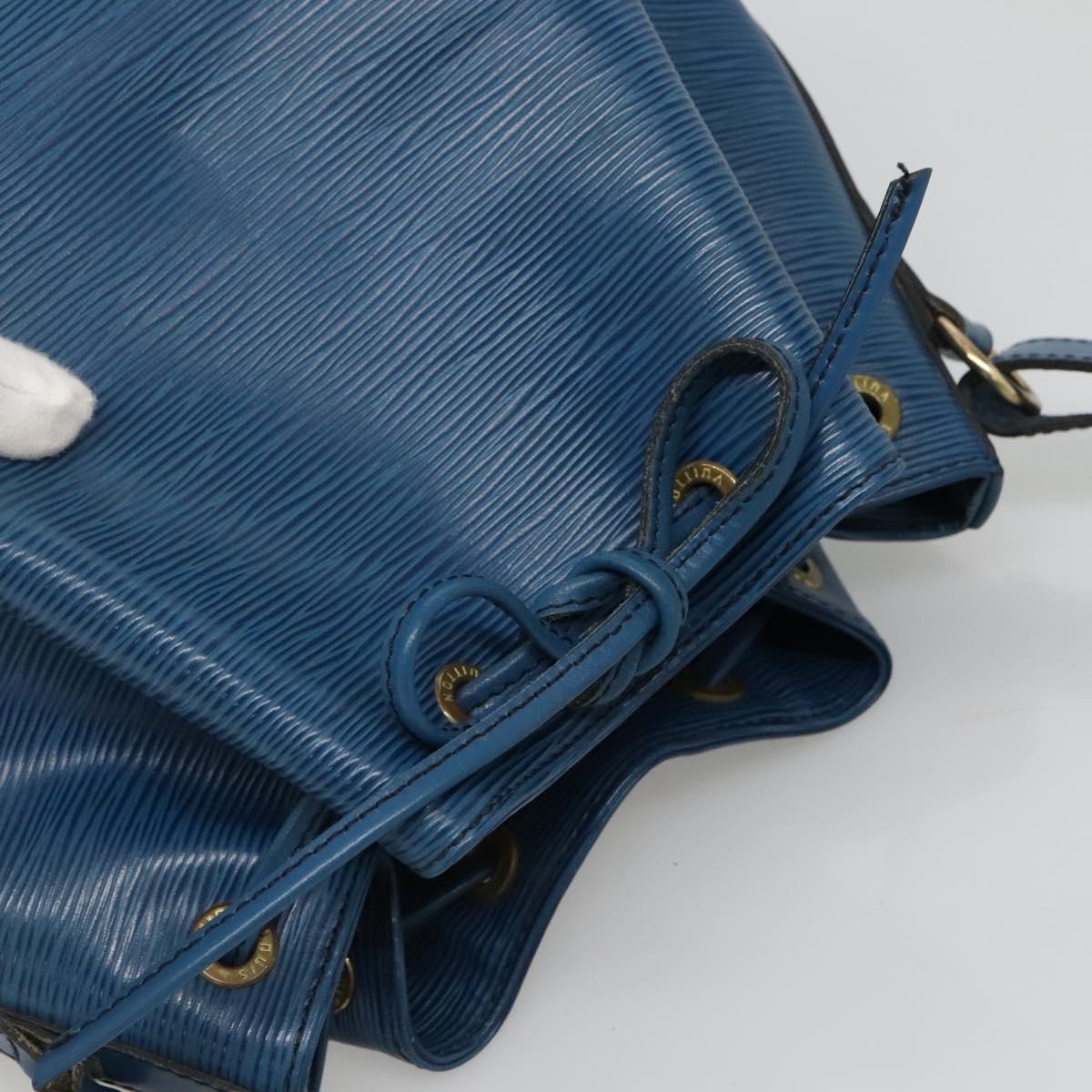 LOUIS VUITTON Epi Petit Noe Shoulder Bag Blue M44105 LV Auth 134617