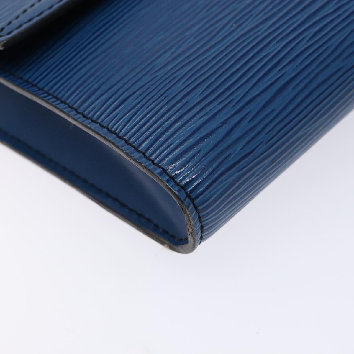LOUIS VUITTON Epi Pochette Arche Shoulder Bag Blue M52575 LV Auth 134621