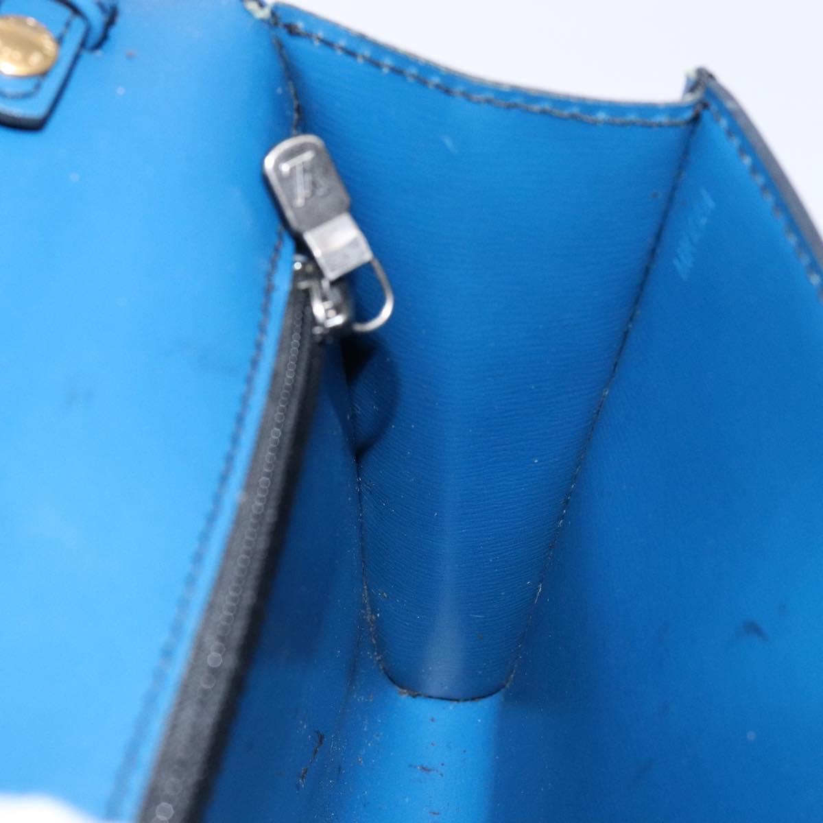 LOUIS VUITTON Epi Pochette Arche Shoulder Bag Blue M52575 LV Auth 134621