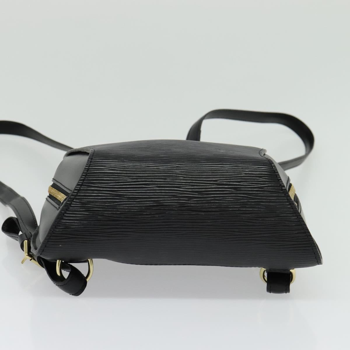 LOUIS VUITTON Epi Mabillon Backpack Black M52232 LV Auth 134623
