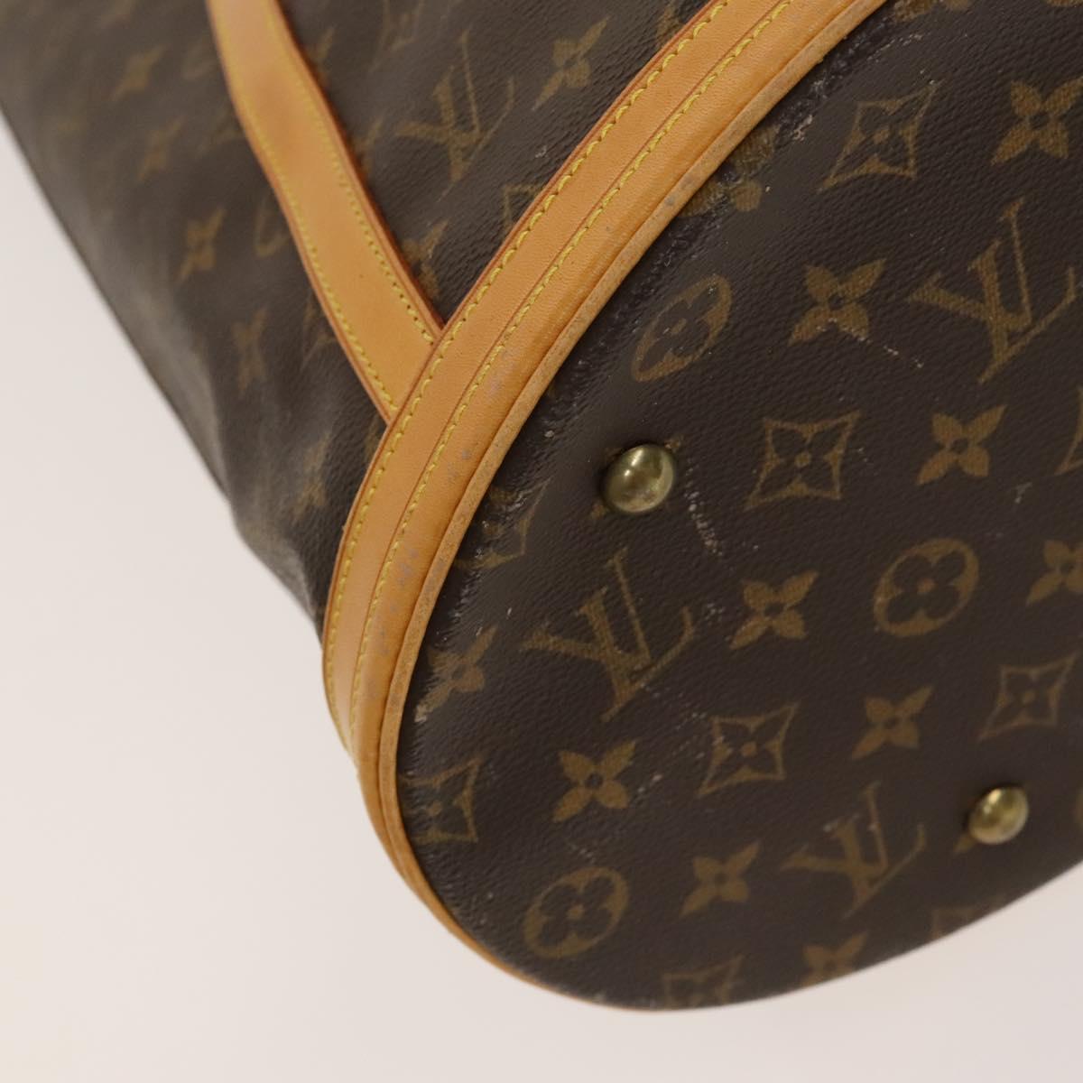 LOUIS VUITTON Monogram Bucket GM Shoulder Bag M42236 LV Auth 134662