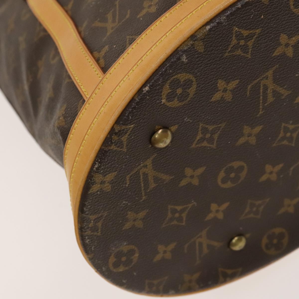 LOUIS VUITTON Monogram Bucket GM Shoulder Bag M42236 LV Auth 134662