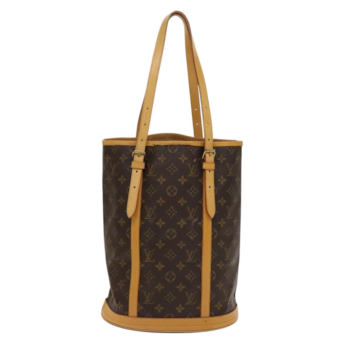 LOUIS VUITTON Monogram Bucket GM Shoulder Bag M42236 LV Auth 134662