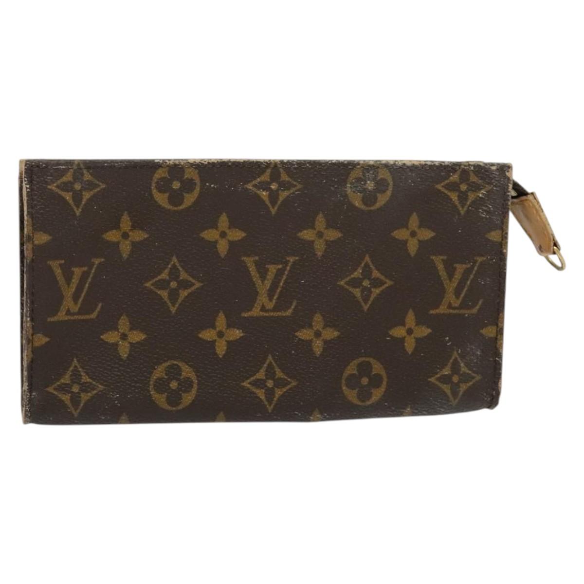 LOUIS VUITTON Monogram Bucket GM Accessory Pouch LV Auth 134663