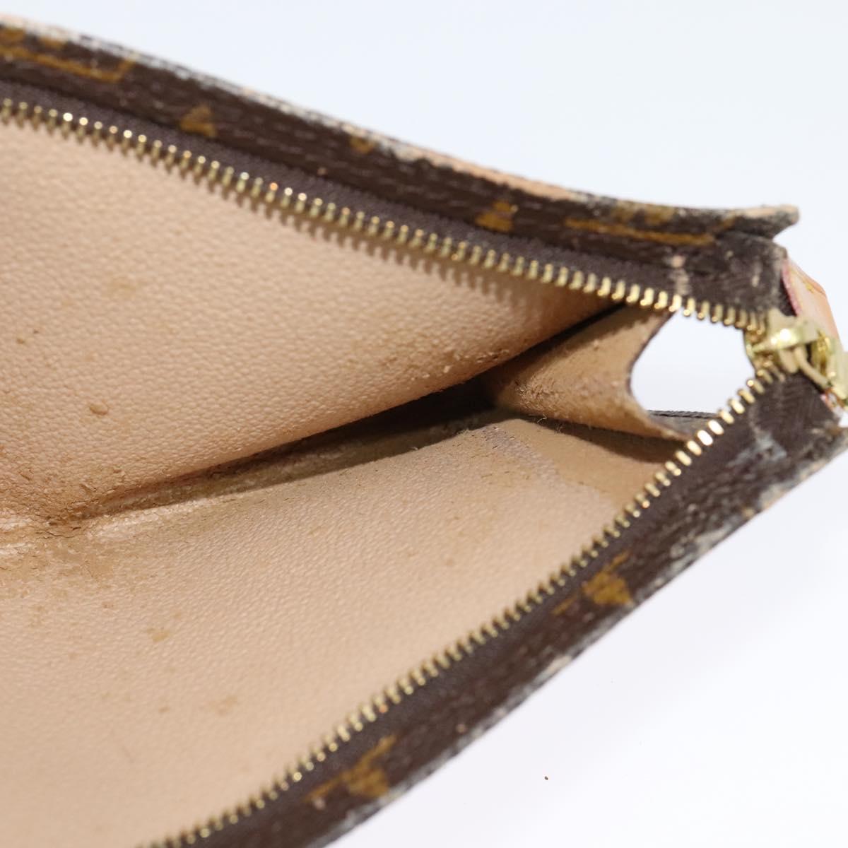 LOUIS VUITTON Monogram Bucket GM Accessory Pouch LV Auth 134663