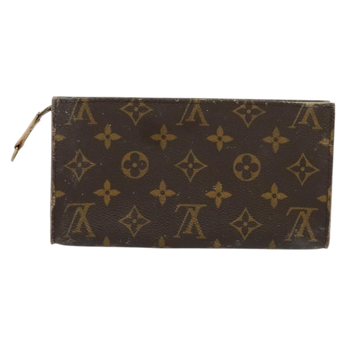 LOUIS VUITTON Monogram Bucket GM Accessory Pouch LV Auth 134663