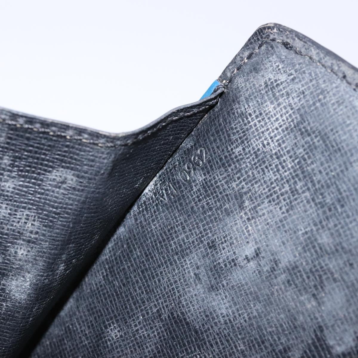 LOUIS VUITTON Epi Bicolor Varenne Hand Bag Black Blue M52385 LV Auth 134668