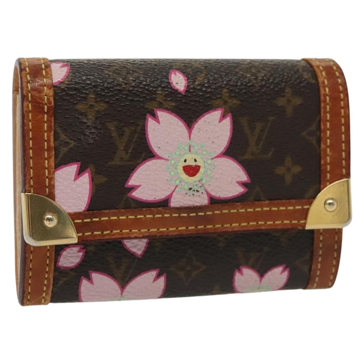 LOUIS VUITTON Monogram Multicolor Porte Monnaie Plat Purse M92656 LV Auth 134679