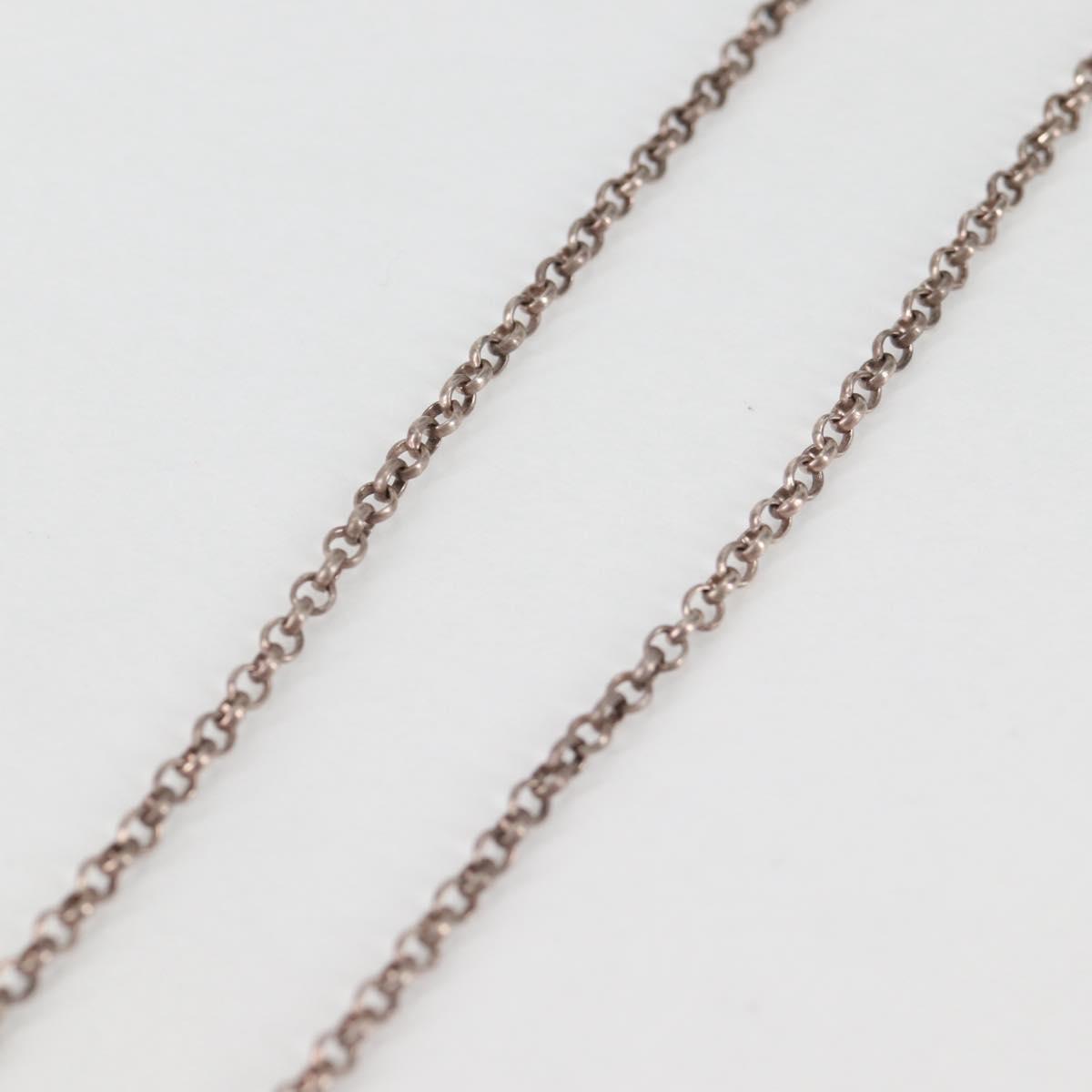 Chrome Hearts Roll Chain Necklace Ag925 Silver Auth 134688M