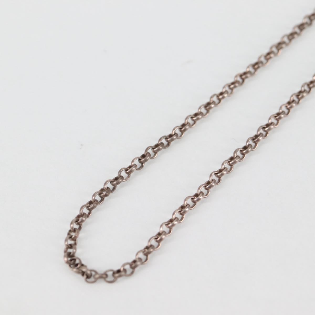 Chrome Hearts Roll Chain Necklace Ag925 Silver Auth 134688M