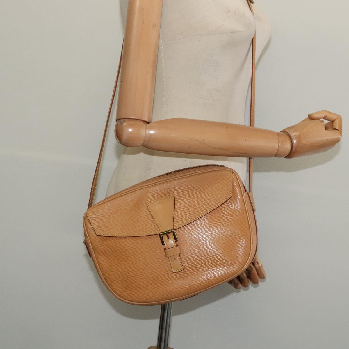 LOUIS VUITTON Epi Jeune Fille MM Shoulder Bag Beige M52156 LV Auth 134701