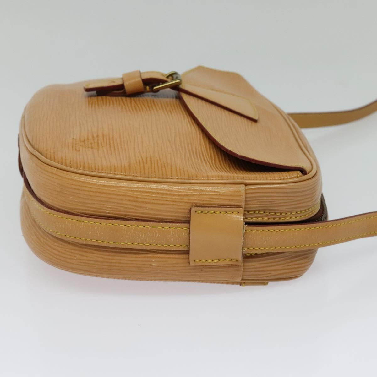 LOUIS VUITTON Epi Jeune Fille MM Shoulder Bag Beige M52156 LV Auth 134701