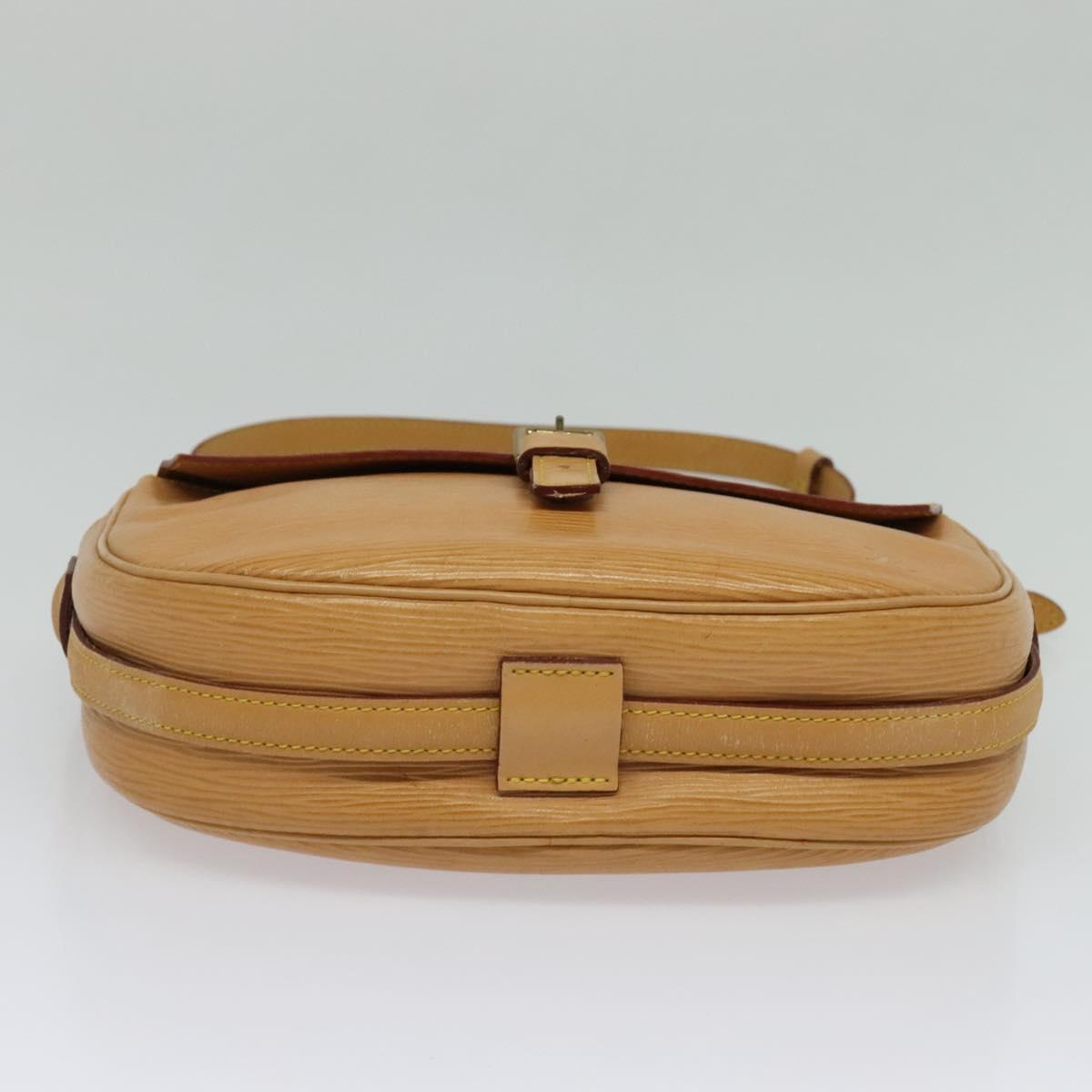 LOUIS VUITTON Epi Jeune Fille MM Shoulder Bag Beige M52156 LV Auth 134701