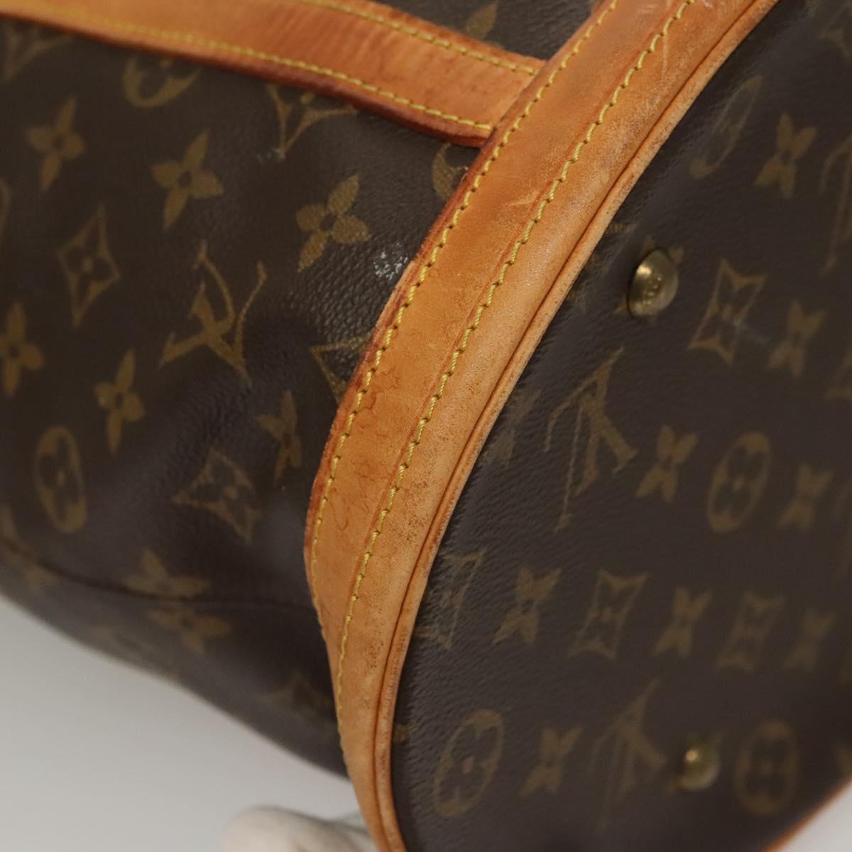 LOUIS VUITTON Monogram Bucket GM Shoulder Bag Vintage M42236 LV Auth 134708