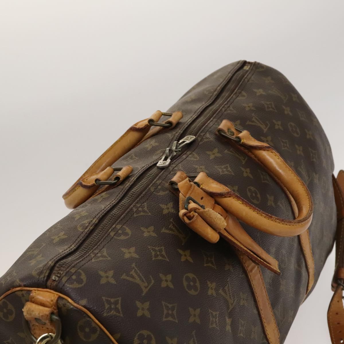 LOUIS VUITTON Monogram Keepall Bandouliere 50 Boston Bag M41416 LV Auth 134710