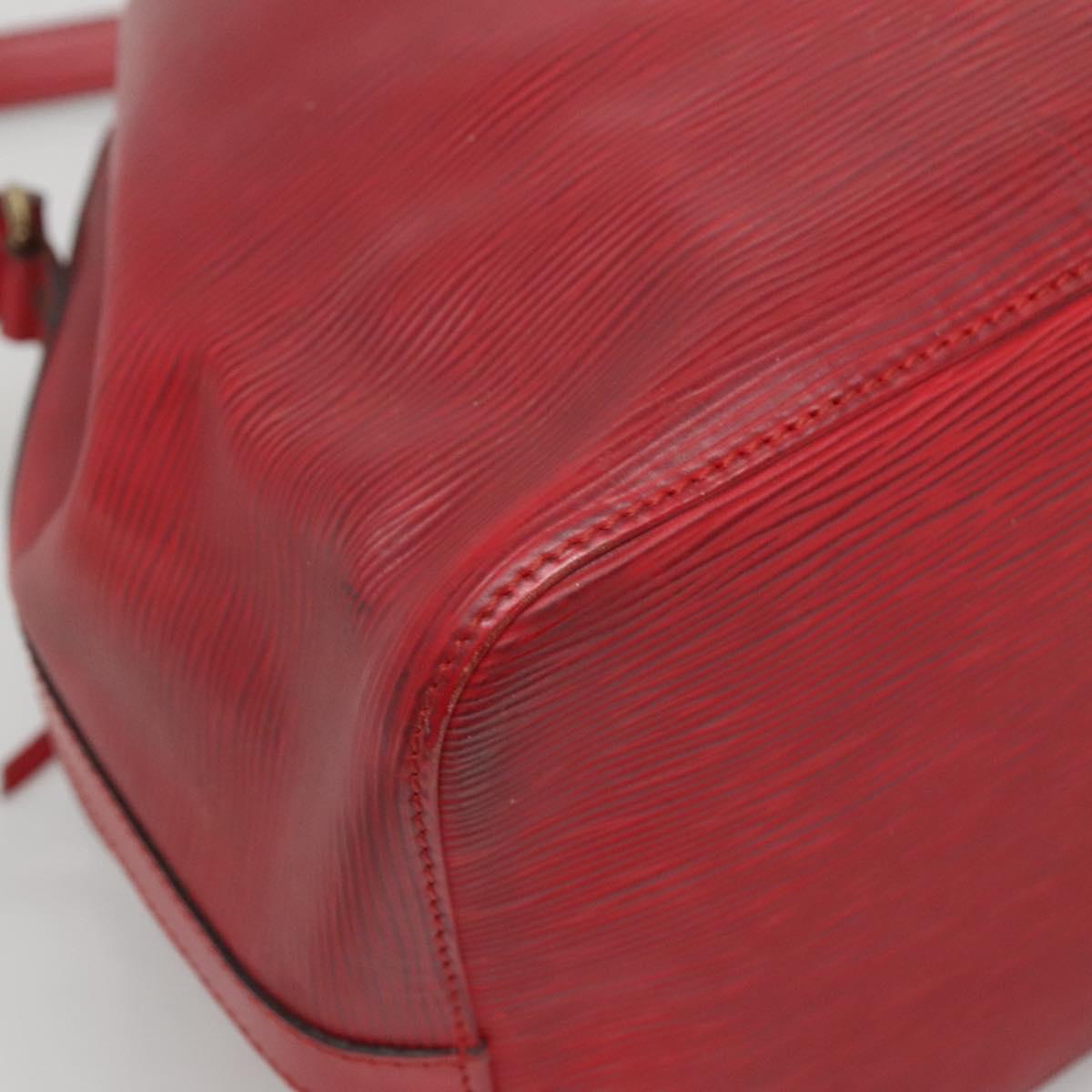LOUIS VUITTON Epi Petit Noe Shoulder Bag Red M44107 LV Auth 134714