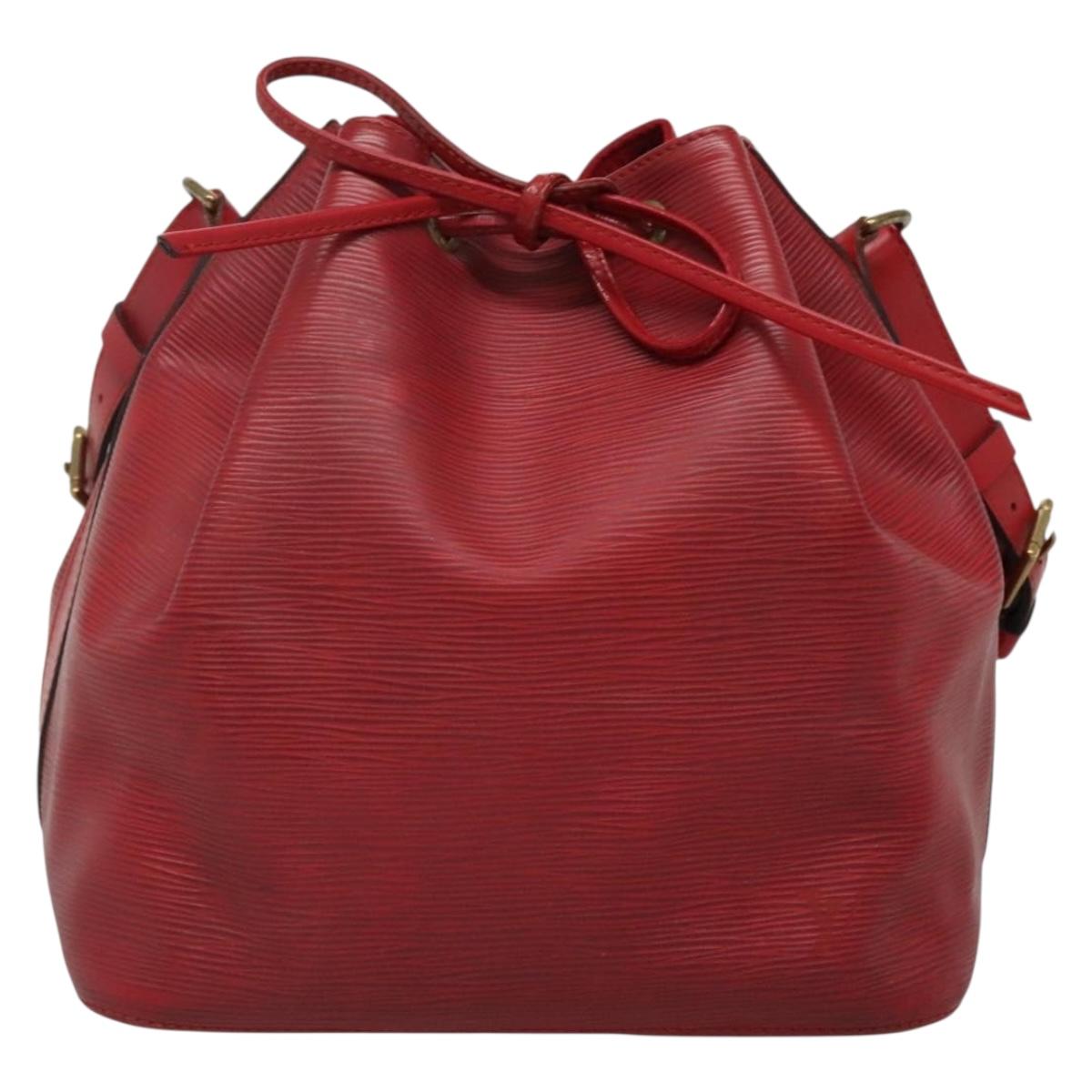 LOUIS VUITTON Epi Petit Noe Shoulder Bag Red M44107 LV Auth 134714
