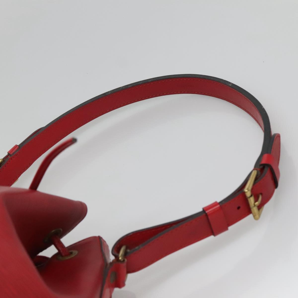 LOUIS VUITTON Epi Petit Noe Shoulder Bag Red M44107 LV Auth 134714