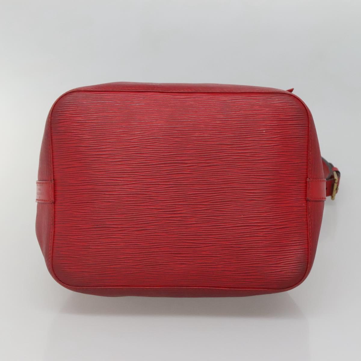 LOUIS VUITTON Epi Petit Noe Shoulder Bag Red M44107 LV Auth 134714