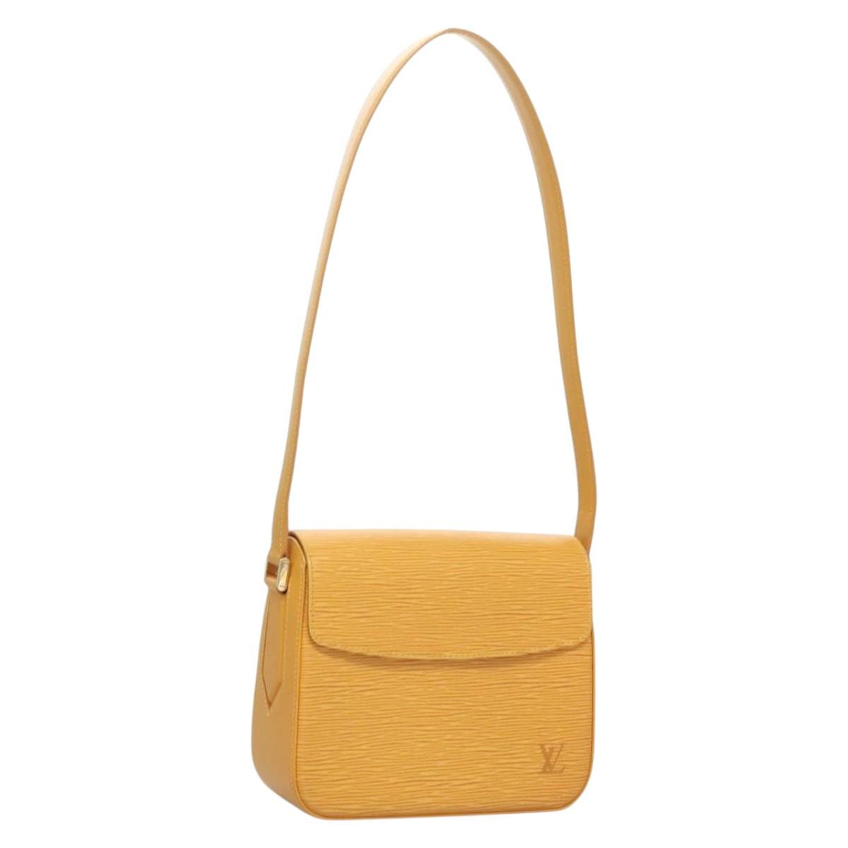 LOUIS VUITTON Epi Bushi Shoulder Bag Yellow M52209 LV Auth 134717