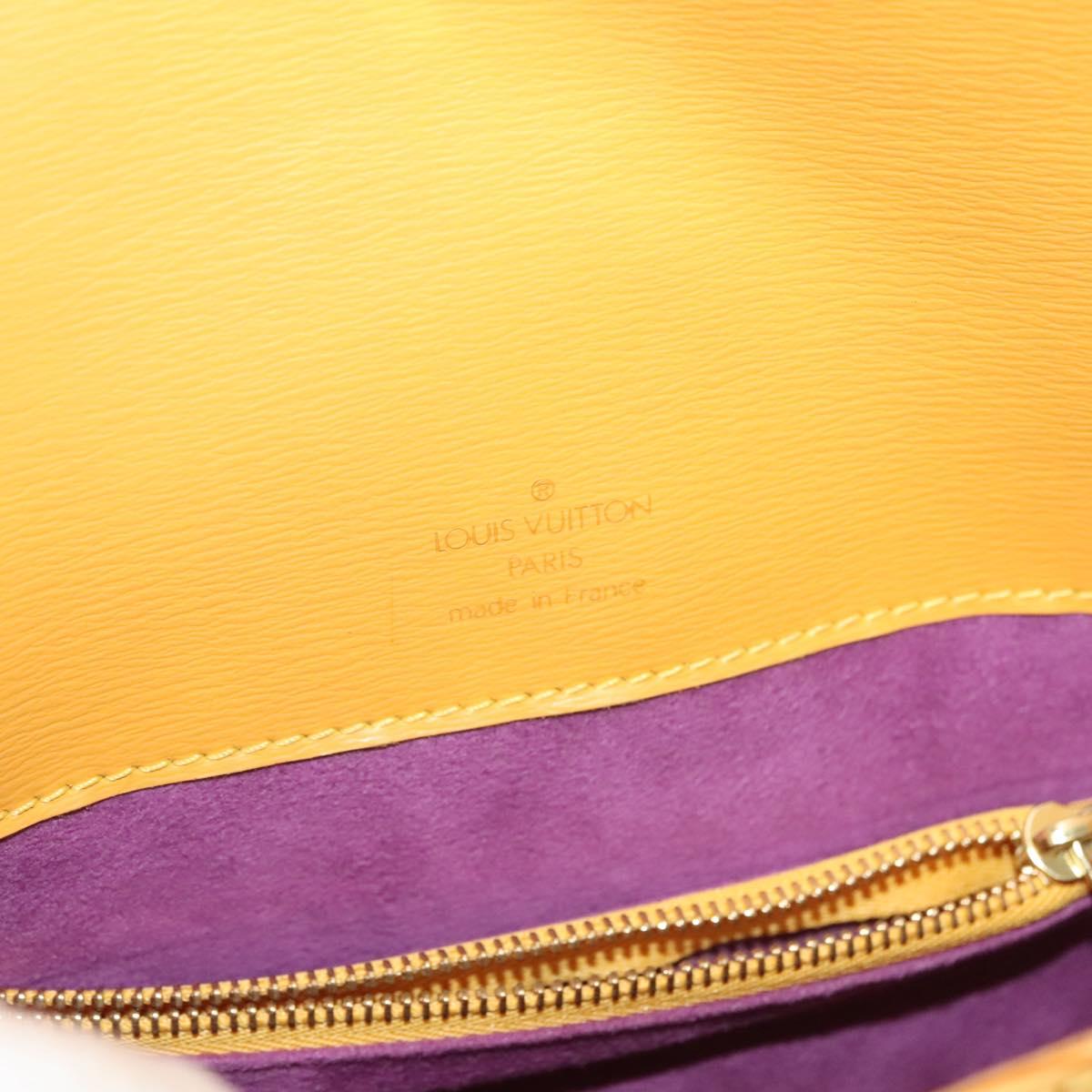 LOUIS VUITTON Epi Bushi Shoulder Bag Yellow M52209 LV Auth 134717