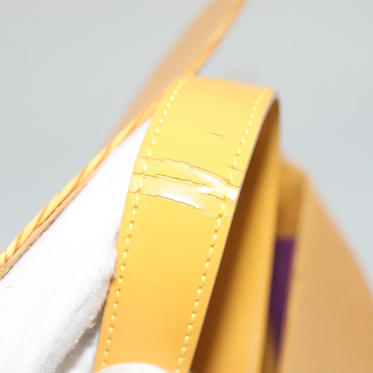LOUIS VUITTON Epi Bushi Shoulder Bag Yellow M52209 LV Auth 134717