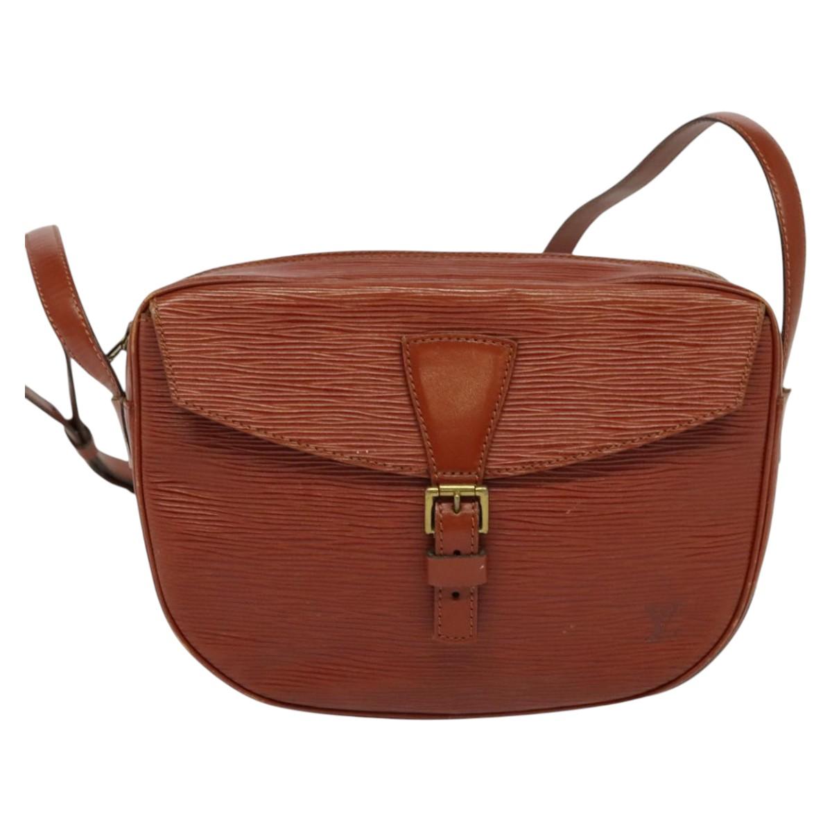 LOUIS VUITTON Epi Jeune FilleMM Shoulder Bag Brown M52153 LV Auth 134720