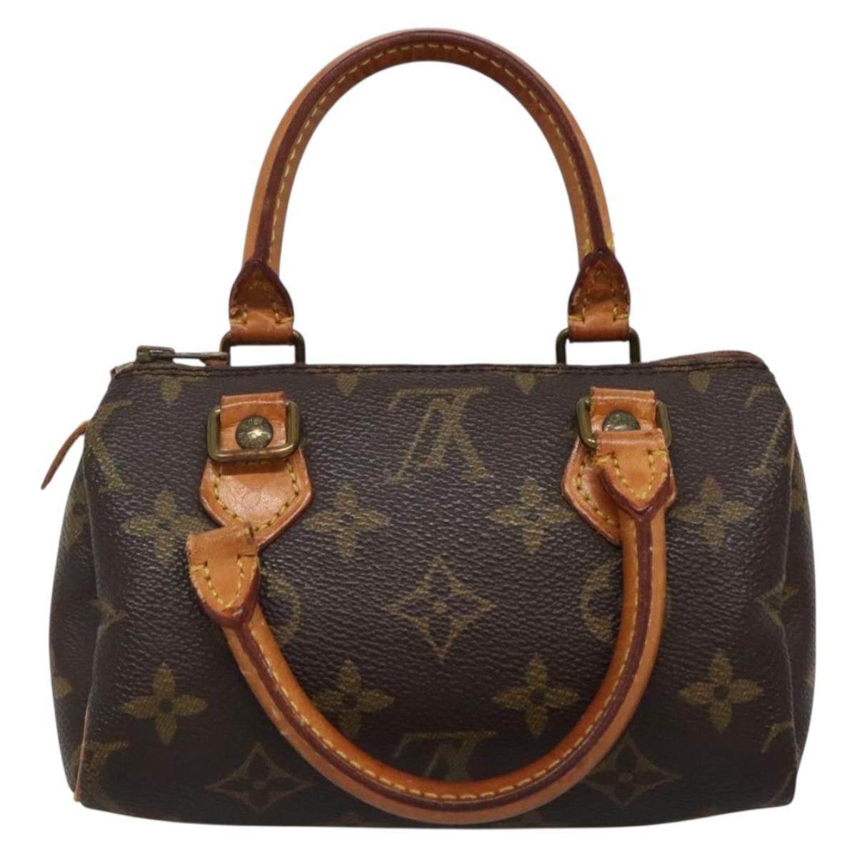 LOUIS VUITTON Monogram Mini Speedy Hand Bag M41534 LV Auth 134754