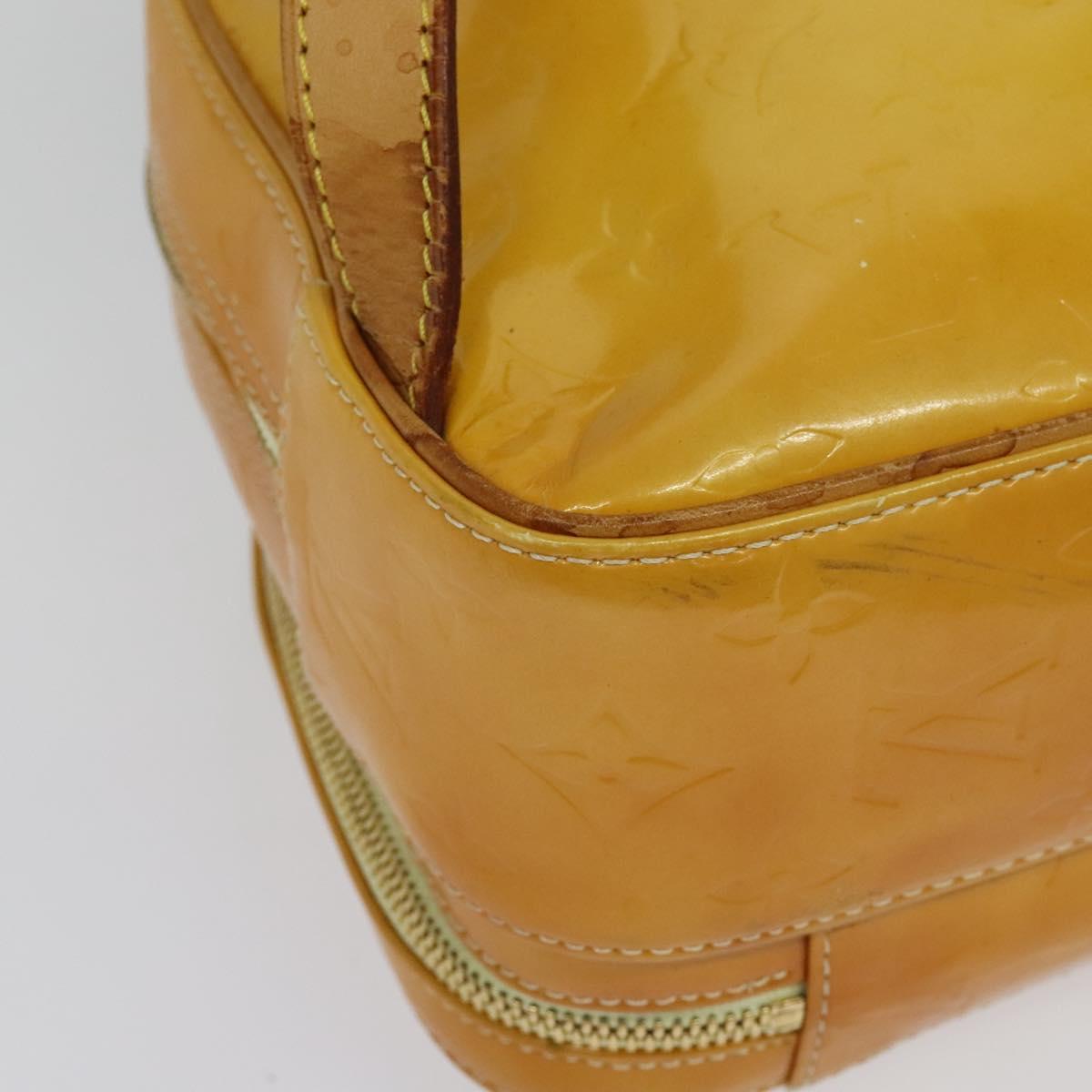 LOUIS VUITTON Monogram Vernis Marley Backpack Yellow M91040 LV Auth 134759
