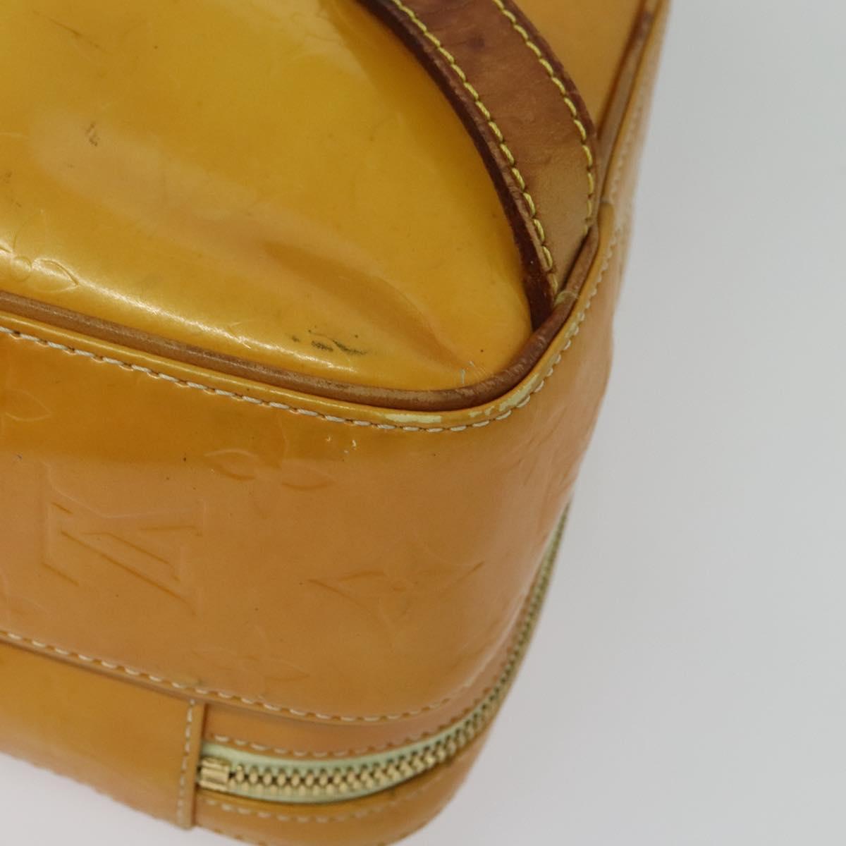LOUIS VUITTON Monogram Vernis Marley Backpack Yellow M91040 LV Auth 134759